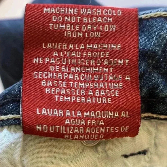 Rare moto London vintage Y2K low rise, flare leg, medium weight,distressed jeans - Picture 13 of 13